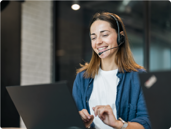 Receptionist on the phone