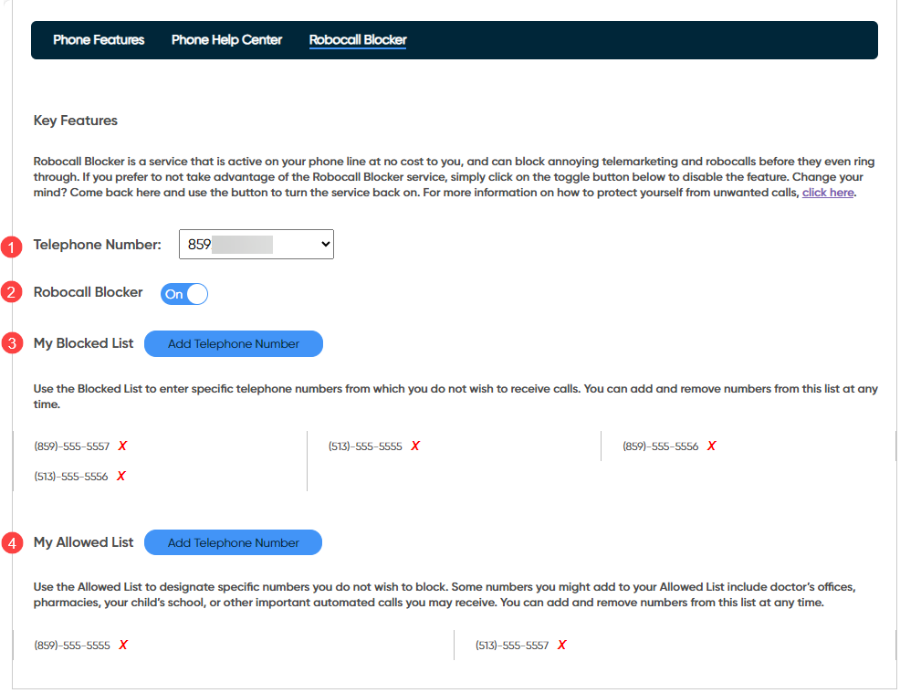 robocall key features