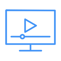 Streaming on screen icon