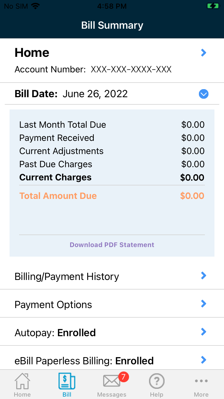 view bill