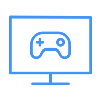 Gaming controller on screen icon