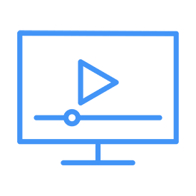 Streaming on screen icon